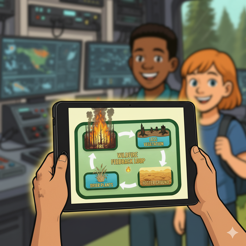 Initial feedback loop model on tablet
